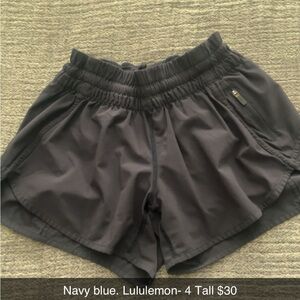 Lululemon Athletica Women's Dark Blue Athletic Shorts